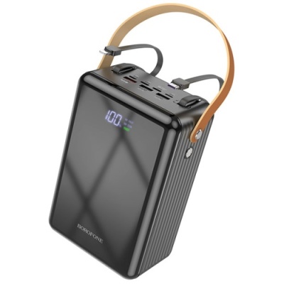 додаткова батарея power bank borofone bj32 terra pd20w+qc3.0 22.5w 80000 mah (чорний) 