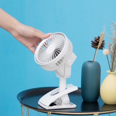 настільний бездротовий вентилятор gxqc d607 з прищіпкою (білий) 