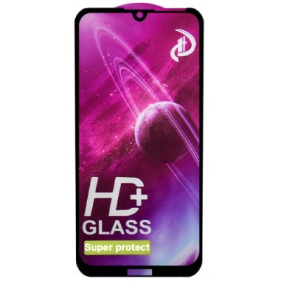 захисне скло glass full glue space для huawei y7 2019 (dub-lx1) (чорний) 