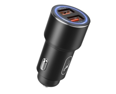 Автомобільний Зарядний Пристрій SkyDolphin SZ15 2USB/QC3.0 (Чорний)