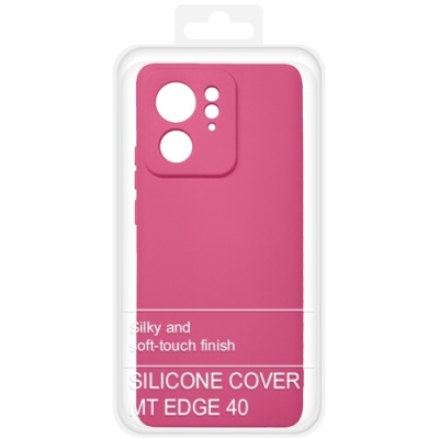 Купить силіконовий чохол soft silicone case для motorola edge 40 (малиновий) онлайн