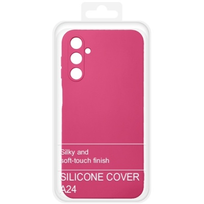 Купить чохол soft silicone case full для samsung a245 galaxy a24 (малиновий) онлайн