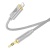 кабель aux hoco upa30 3.5mm(male) - lightning(male) 1m (сірий) 