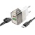 Мережевий Зарядний Пристрій Borofone BA80A 1USB/18W/QC3.0 + 1Type-C/20W/PD + (Type-C - Type-C) (Прозоро-чорний) мережевий зарядний пристрій borofone ba80a 1usb/18w/qc3.0 + 1type-c/20w/pd + (type-c - type-c) (прозоро-чорний)