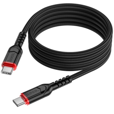 кабель hoco x59 victory type-c - type-c pd60w/3.0a/1m (чорний) 