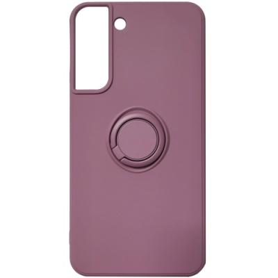 Купить силіконовий чохол soft silicone casevsmagnet ring для samsung s906 galaxy s22 plus - cherry purple онлайн