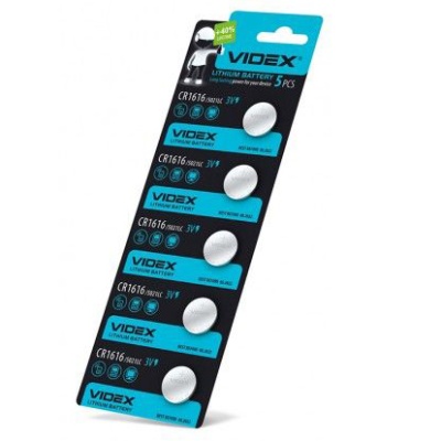 батарейка videx cr1616 (5шт) 