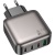 Мережевий Зарядний Пристрій Borofone BAS57A GaN 1USB/20W/QC3.0 + 3Type-C/67W/PD (Чорний) мережевий зарядний пристрій borofone bas57a gan 1usb/20w/qc3.0 + 3type-c/67w/pd (чорний)