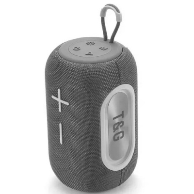 портативна колонка t&g tg-665 з rgb підсвіткою (сірий) 