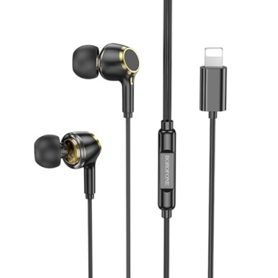 навушники borofone bm90 lightning (bluetooth connection) (чорний) 