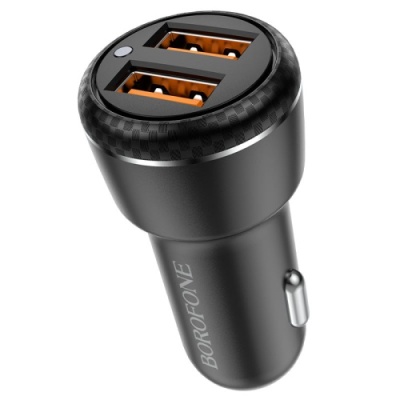 Автомобільний Зарядний Пристрій Borofone BZ17 2USB/18W/QC3.0 (Чорний)