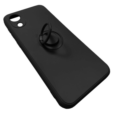 Купить силіконовий чохол soft silicone casevsmagnet ring для samsung a032 galaxy a03 core - black онлайн