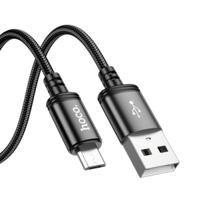 кабель hoco x89 wind usb - microusb 2.4a/2m (чорний) 