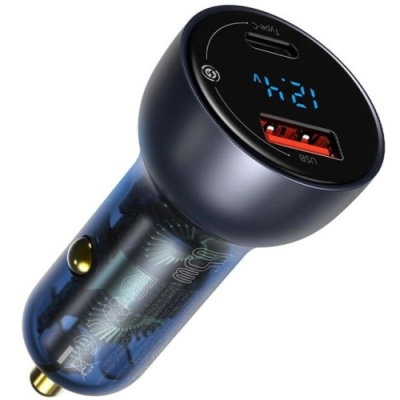 Автомобільний Зарядний Пристрій Baseus Particular PPS (CCKX-C0G) 1USB/30W/QC4.0 + 1Type-C/65W/PD (Dark Grey)