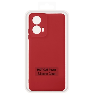 Купить чохол soft silicone case full для motorola g24 power (red) онлайн