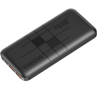 додаткова батарея power bank xo pr187 pd20w+qc22.5w 10000mah (чорний) 