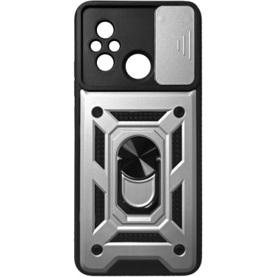 Купить чохол-накладка armor magnet camshield для xiaomi redmi 12c - silver онлайн