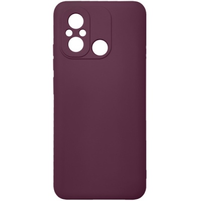 Купить силіконовий чохол soft silicone case для xiaomi redmi 12c (бордовий) онлайн