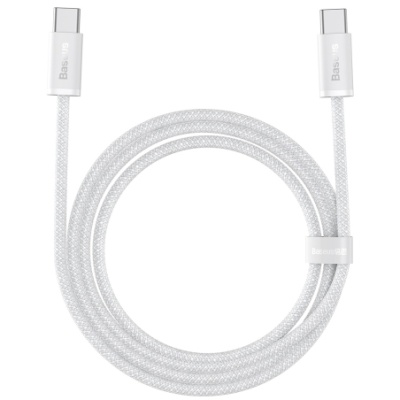 кабель baseus dynamic series type-c - type-c 100w/2m (cald000302) (white) 