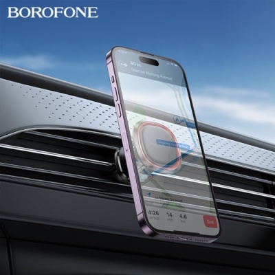 Автотримач Borofone BH124 Air Outlet (Black-Red)