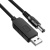 usb кабель із перетворювачем напруги з 5v на 9v (5.5 х 2.1 мм) dc для роутера (чорний) 