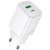 Мережевий Зарядний Пристрій Borofone BAS83A PD20W + QC3.0 (1USB/1Type-C/3A) (білий) мережевий зарядний пристрій borofone bas83a pd20w + qc3.0 (1usb/1type-c/3a) (білий)