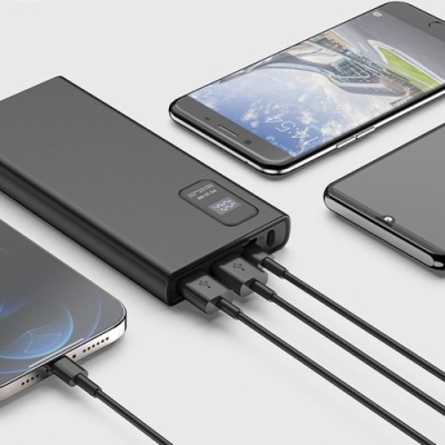 додаткова батарея power bank platinet (pmpb10wqc726b) pd22w+qc3.0 22.5w 10000mah (black) 