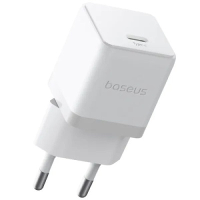 мережевий зарядний пристрій baseus palm fast charger (p10111602213-00) 1type-c/20w/pd (білий) 