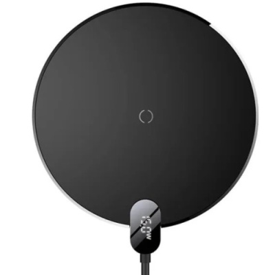 безпровідний зарядний пристрій baseus digital led display gen 2 15w (black) 