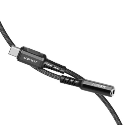 перехідник audio acefast c1-07 type-c - jack 3.5 (чорний) 