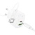 Мережевий Зарядний Пристрій Hoco CS54A 1USB/18W/QC3.0 + 1Type-C/20W/PD + (Type-C - Type-C) (Білий) мережевий зарядний пристрій hoco cs54a 1usb/18w/qc3.0 + 1type-c/20w/pd + (type-c - type-c) (білий)
