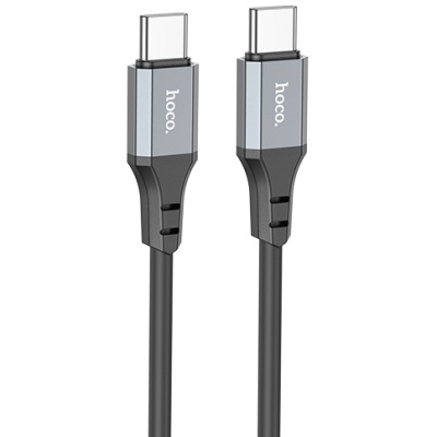 кабель hoco x86 silicone type-c - type-c 60w 3a/1m (чорний) 