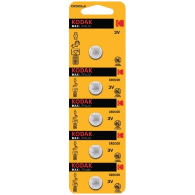 батарейка kodak cr2025 (5шт) 