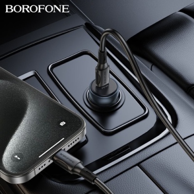 Автомобільний Зарядний Пристрій Borofone BZ32 1Type-C/30W/PD (Сірий)