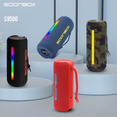 портативна колонка soonbox s9500 with led (чорний) 