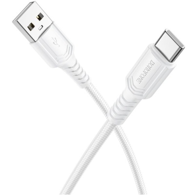кабель borofone bx116 usb - type-c 3a/1м (бiлий) 