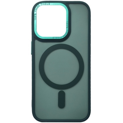 Купить чохол space tpu+pc color matte with magsafe для apple iphone 15 plus (green) онлайн
