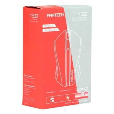 мишка дротова fantech t533 (чорний) 