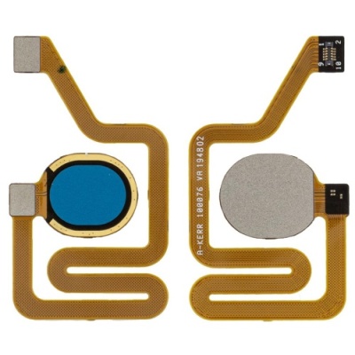 шлейф для zte blade a7s 2020, v10 vita, зі сканером відбитка, original prc, blue
