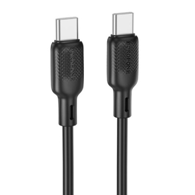 кабель borofone bx113 silicone type-c - type-c 60w/3m (чорний) 