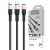 Кабель Hoco X26 Xpress 3in1 USB - (Lightning+MicroUSB+Type-C) 2.0A/1m (Чорно-золотий) кабель hoco x26 xpress 3in1 usb - (lightning+microusb+type-c) 2.0a/1m (чорно-золотий)