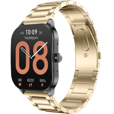 ремінець універсальний stainless steel для samsung/amazfit/xiaomi (20mm) (retro gold) 
