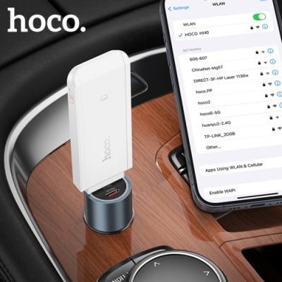 портативний модем wifi роутер hoco hi40 (білий) 