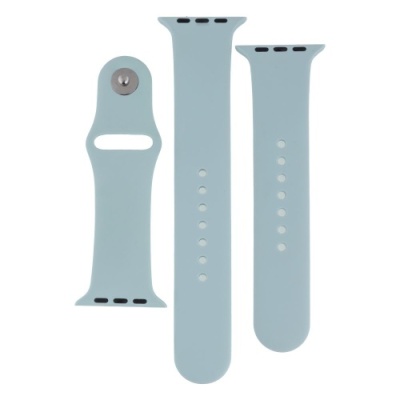 ремінець для apple watch band silicone two-piece 42/44/45/49 mm (17, turquoise) 