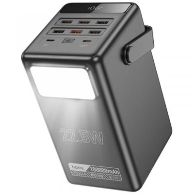 додаткова батарея power bank hoco db03 endure qc3.0 22.5w 100000 mah (чорний) 