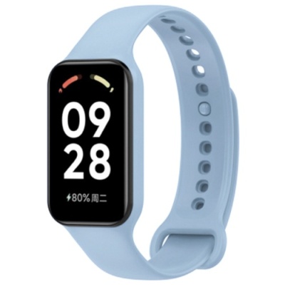 ремінець для xiaomi redmi band 3 / xiaomi smart 9 active (світло-синій) 