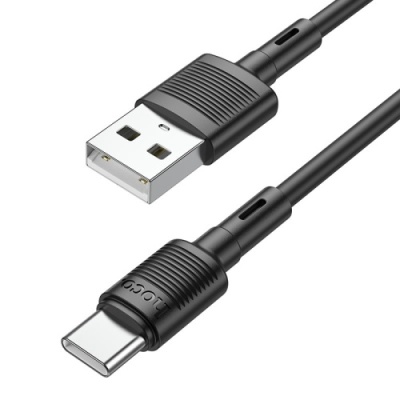 кабель hoco x83 usb - type-c 3a/1m (чорний) 