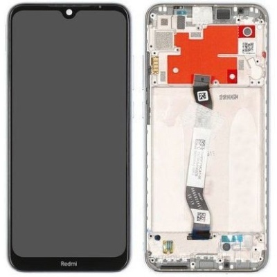дисплей для xiaomi redmi note 8t з чорним тачскріном і срібною корпусною рамкою