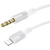 кабель aux borofone bl19 3.5mm(male) - lightning(male) 1m (білий) 