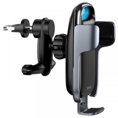 Автотримач з бездротовою зарядкою Baseus Wireless Charger Milky Way Bracket Holder (WXHW02-01) Black